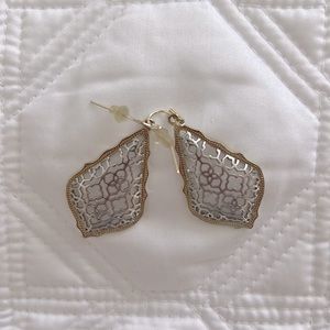 Kendra Scott gold and silver earrings